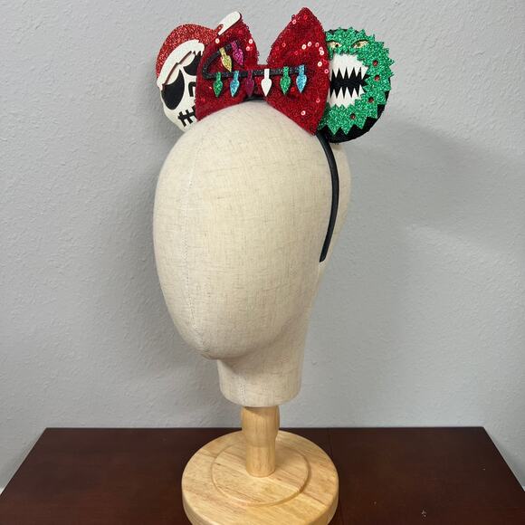 🎄 Sandy Claws Minnie Ears | The Nightmare Before Christmas-Inspired Mouse Ears - Picture 3 of 5